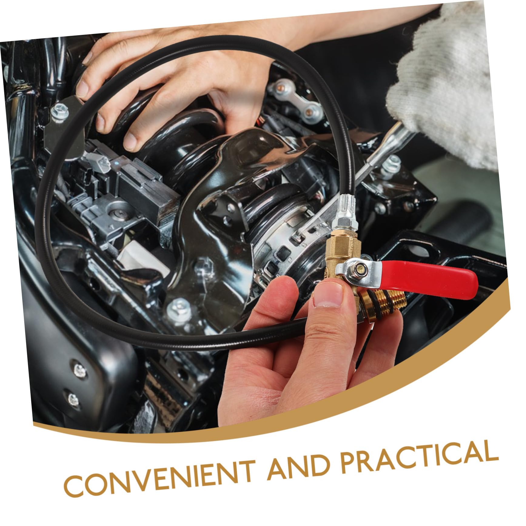 FUNOMOCYA Engine Valve Train Tools Cylinder Leakage Testing Assistant Pressure Leak Detection Cylinder Leak Test Kit