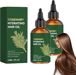 Rosemary Hydrating Hair Oil, Rosemary Argan Hair & Scalp Oil, Nourishing | Herbal Hydrating Oil for Dry Hair, Hair Care & Edges, Deep Nourishing Hair Serum for Fuller and Shiny Hair All Hair Types