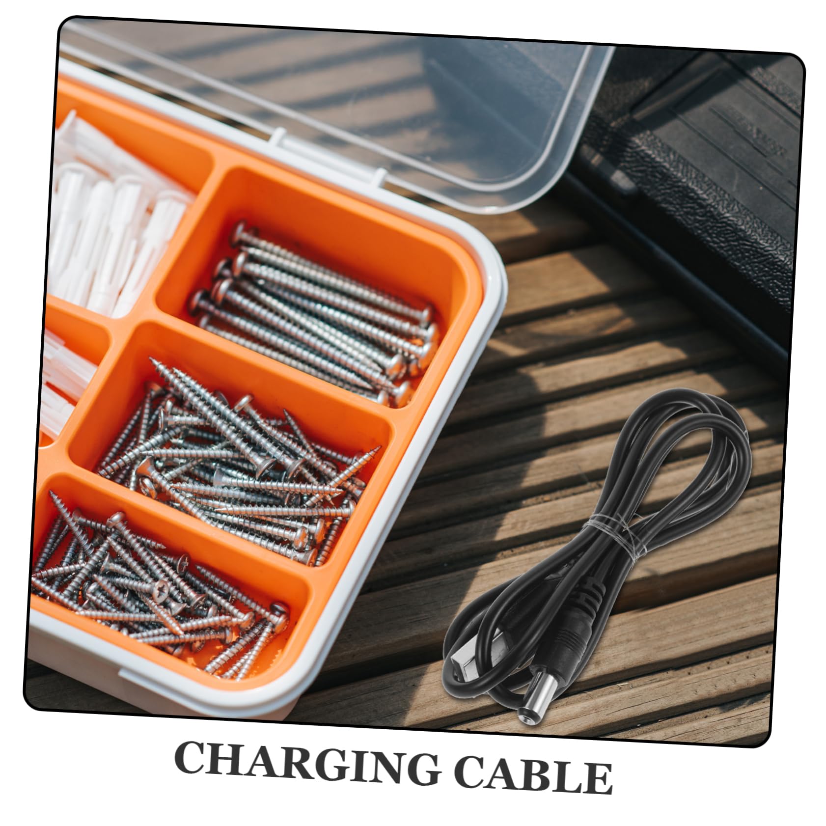 Amazon.co.jp: Parliky 黒色プラ製軽量携帯便利なDC5V1A充電ケーブル