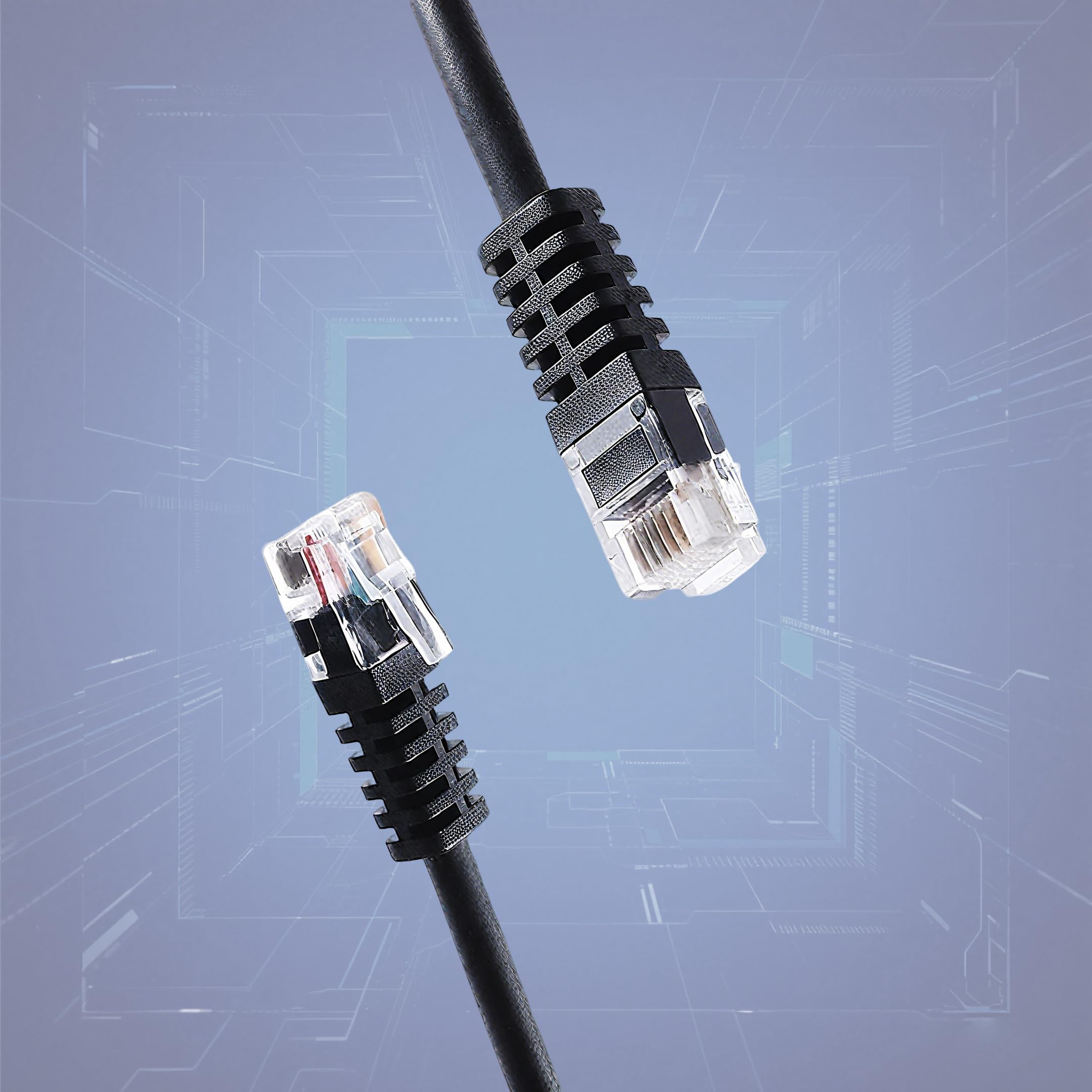 Xiusiyt 2M Molded RJ12 6P6C to RJ12 6P6C Cable for Replacing Fanatec ClubSport Shifters/Pedals Cable,1.8m/5.9ft