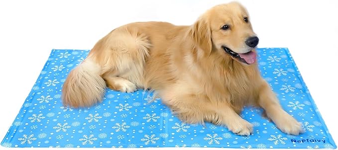 Tappetino Rinfrescante Per Cani Croci - Senza Elettricità, Con Gel, 55x66cm, Fantasia Rattan - Foto 7