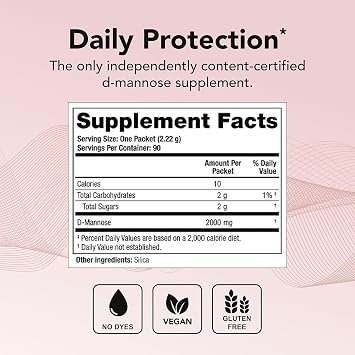 Theralogix TheraCran One + Mannose One Bundle, 90 Count & 7.05 Ounce (Pack of 2)