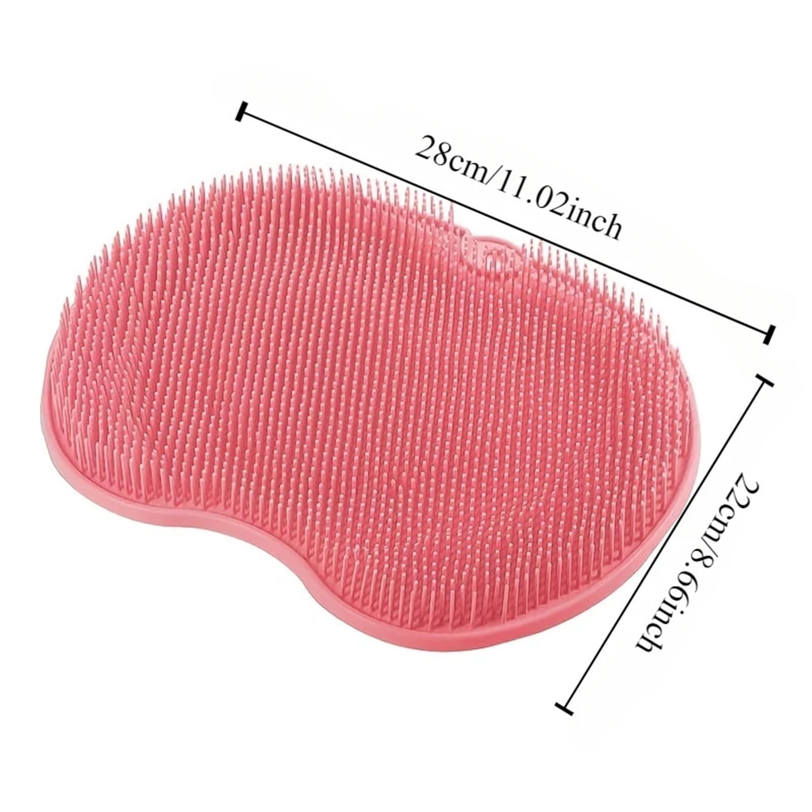 2 uds Cepillo de baño Almohadilla Exfoliante Almohadilla de Masaje de pies de Ducha Cepillo de Ventosa for Limpiar la Parte Trasera del pie Cepillo de Lavado Cuerpo de baño para Baño(Gray)