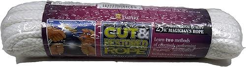 Cuerda de corte y restauración, 25 pies de cuerda blanca con instrucciones (idioma español no garantizado)