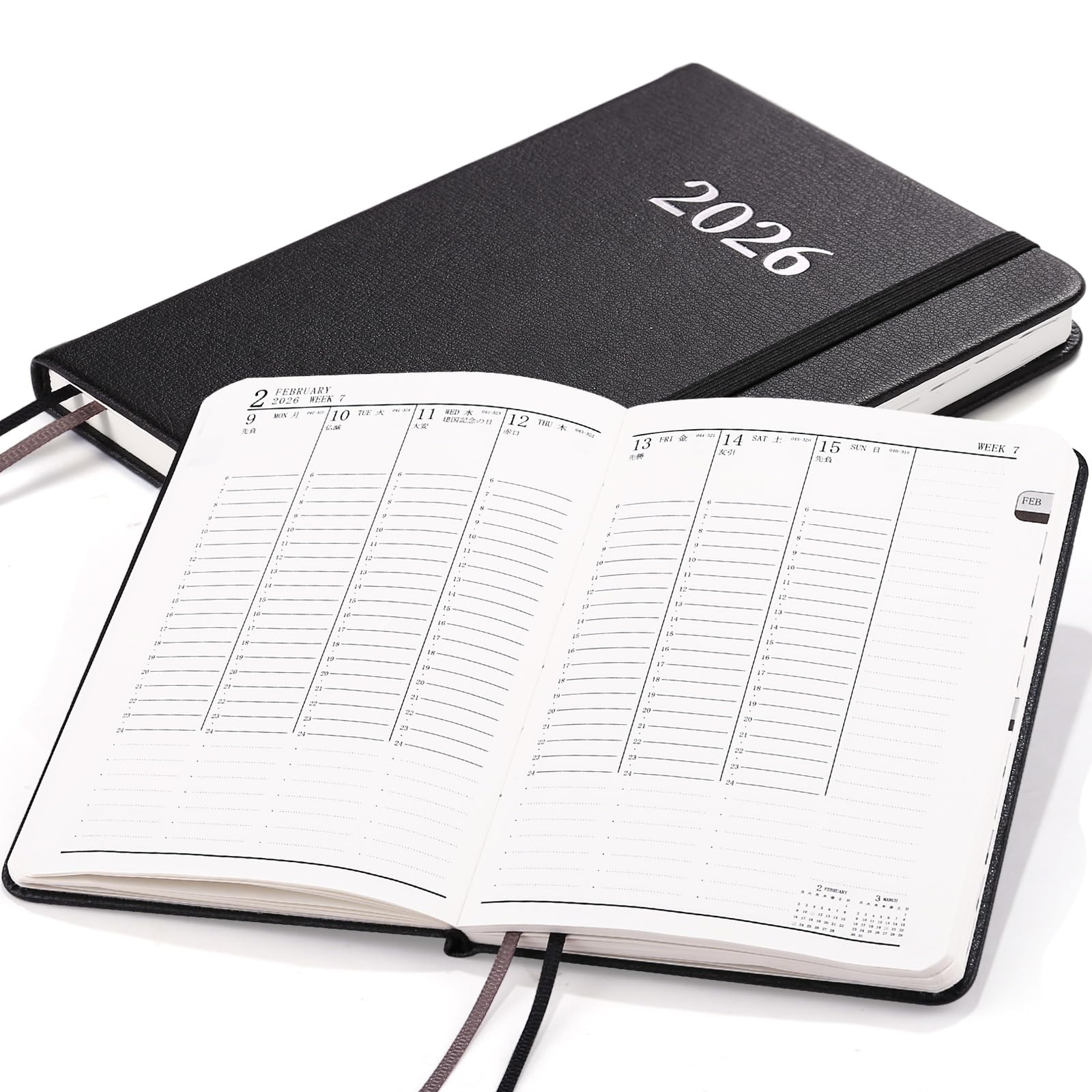 Amazon.co.jp: Kesote 手帳 2026 1月始まり ウィークリー A6 週間