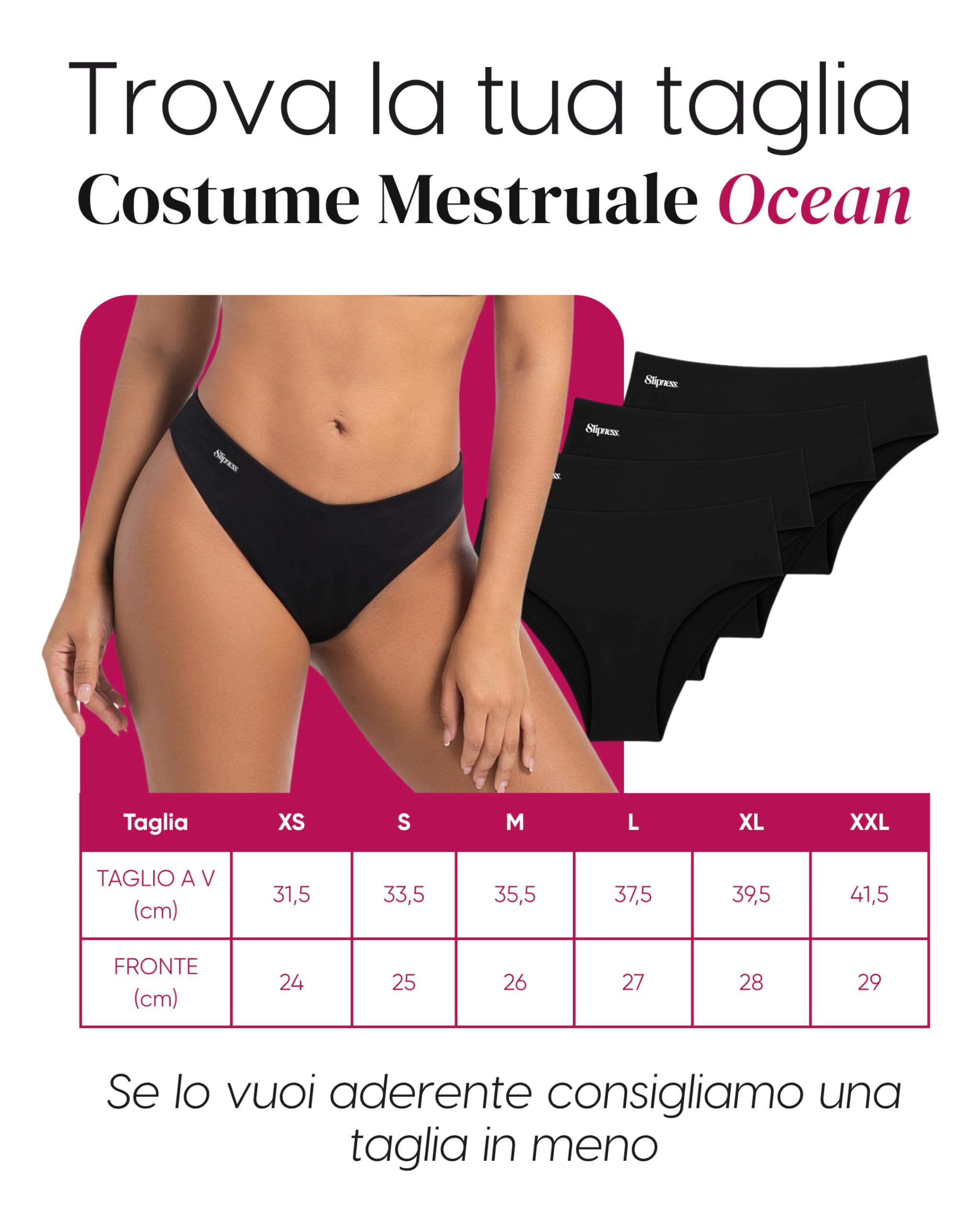 Bikini menstrual Mujer Flujo Abundante - Traje de baño menstrual antifugas - Ideal para playa, piscina y deporte, hasta 4 tampones, tecnología de 4 capas - MOD Ocean