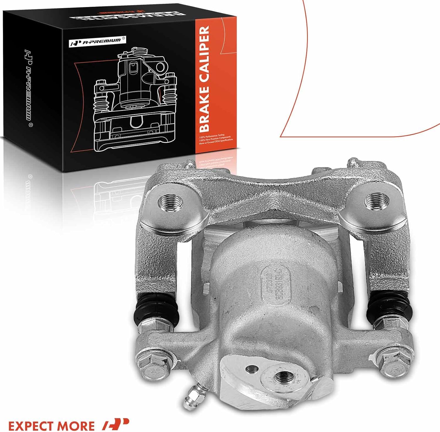 A-Premium Disc Brake Caliper Assembly with Bracket Compatible with Select Toyota Models - RAV4 2006 2007 2008 2009 2010 2011 2012 - Rear Left Driver Side