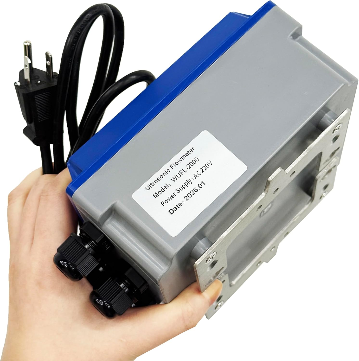 Portable Ultrasonic Flow Meter Liquid Flowmeter Pipe Size from 1.96 to 27 inches DN50 to 700mm IP67 with TM-1 Medium Transducer for Water Sewage Oil