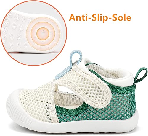 Miniatura 5 de Zapatos para bebé niño y niña, ligeros, transpirables, de malla, zapatos de agua para playa, antideslizantes, para primeros pasos, 6, 9, 12, 18, 24