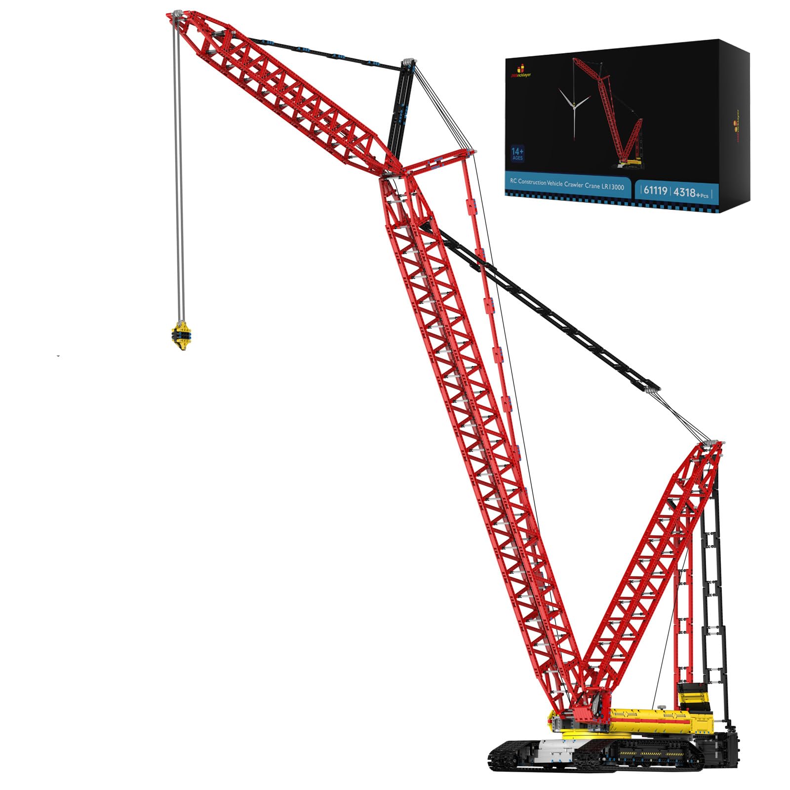 Amazon.com: JMBricklayer 61119 Crawler Crane Building Block Set