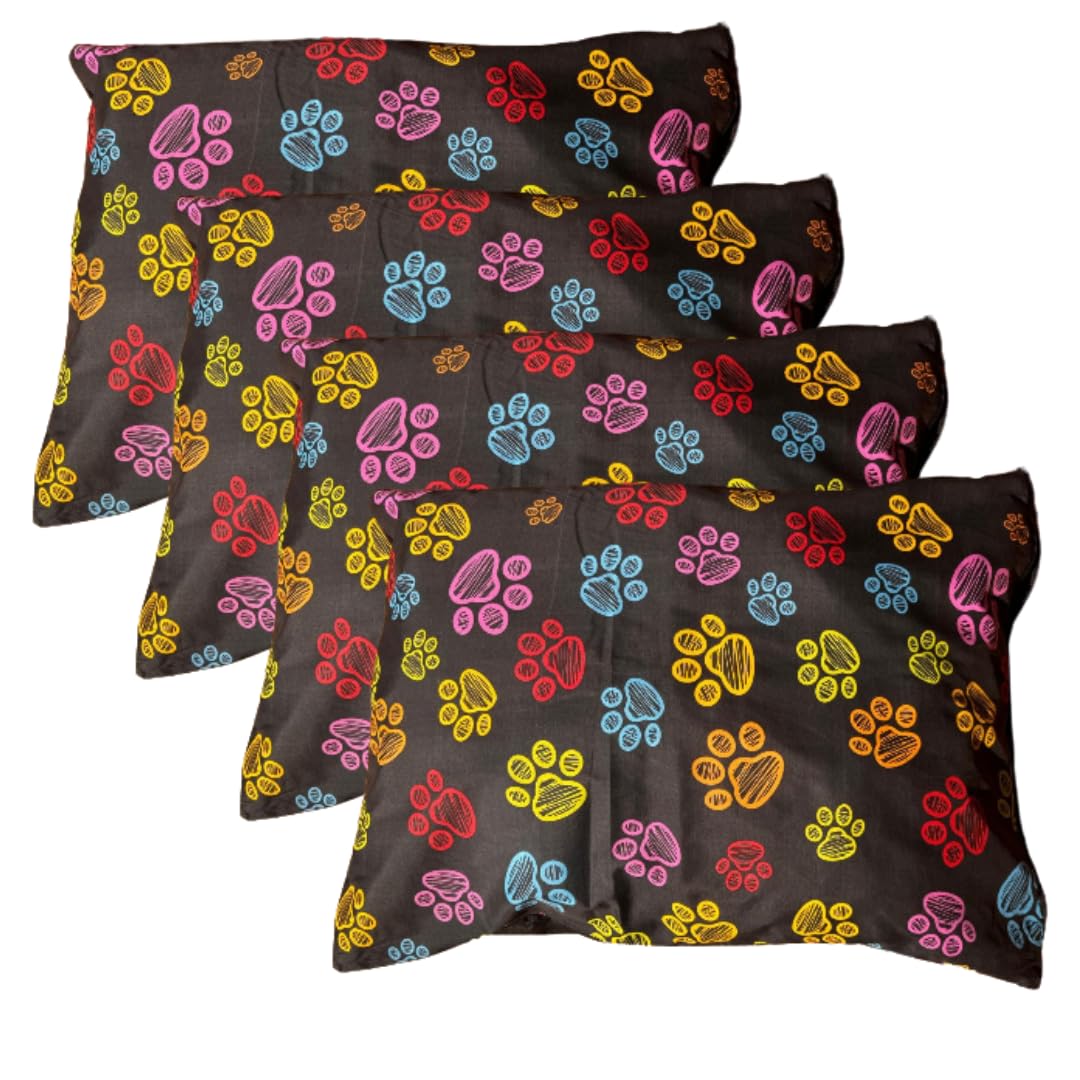 HOMELY IDEAS Large Dog Bed Cushion – Soft & Washable Inner Cushion with Printed Zipper Cover – Durable & Comfortable Pet Bed for Medium & Large Dogs & Cats
