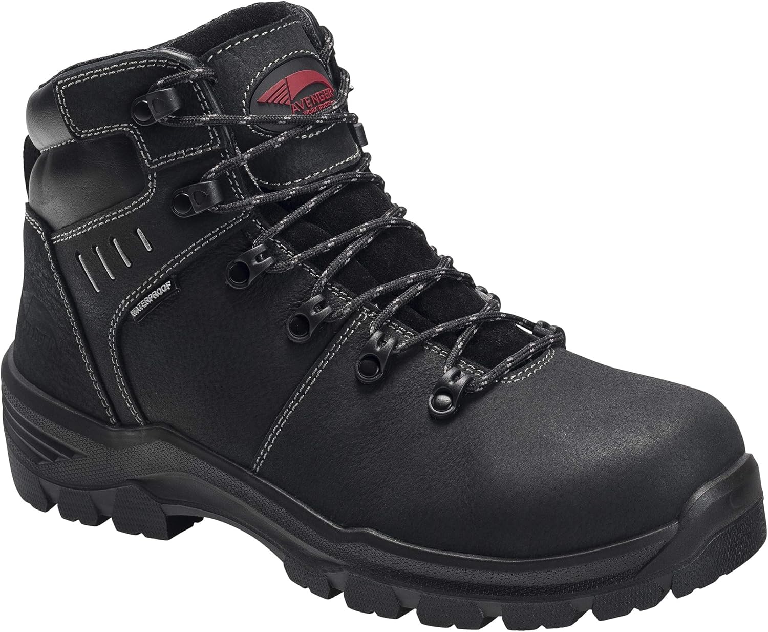 Avenger Work Boots Foundation A7400 Men's Carbon Toe EH PR Waterproof Work Boots, 11.5 W