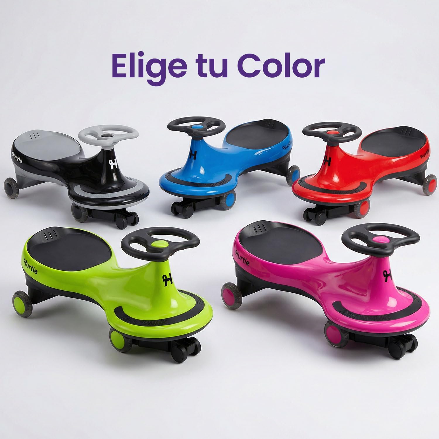 Hurtle Coche correpasillos Tipo Wiggle Coaster Car, Montable para niños sin Pedales ni batería, con Giro y Movimiento, Uso en Interior y Exterior, 2 años en adelante — view 8