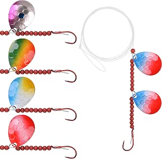Spinnerblatt Rig Set, Blinker Wobbler Süßwasser