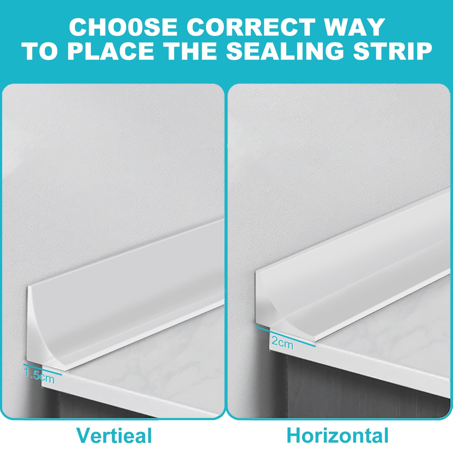 Barrera de suelo para habitación húmeda, barrera de agua transparente para ducha, tapón de agua autoadhesivo, tira de retención de silicona para fregadero de cocina, suelo de baño