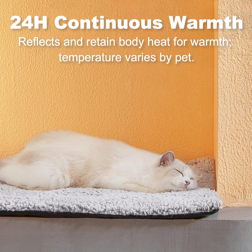 Selbstheizende Decke Katze Hunde Wärmedecke - 40x50cm Haustiere Wärmematte, Hundematte Selbstwärmende Katzendecke, Waschbare, Flauschig Warme, rutschfest Thermodecke