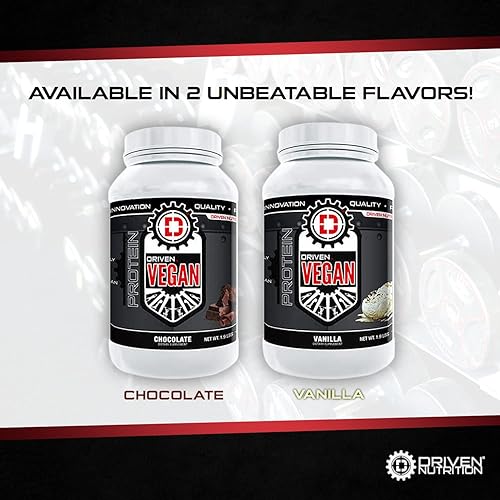 Miniatura 6 de Driven Proteína vegana en polvo (2 libras)  100% a base de plantas, aminoácidos esenciales + superalimentos ricos en antioxidantes  Limpio, sin