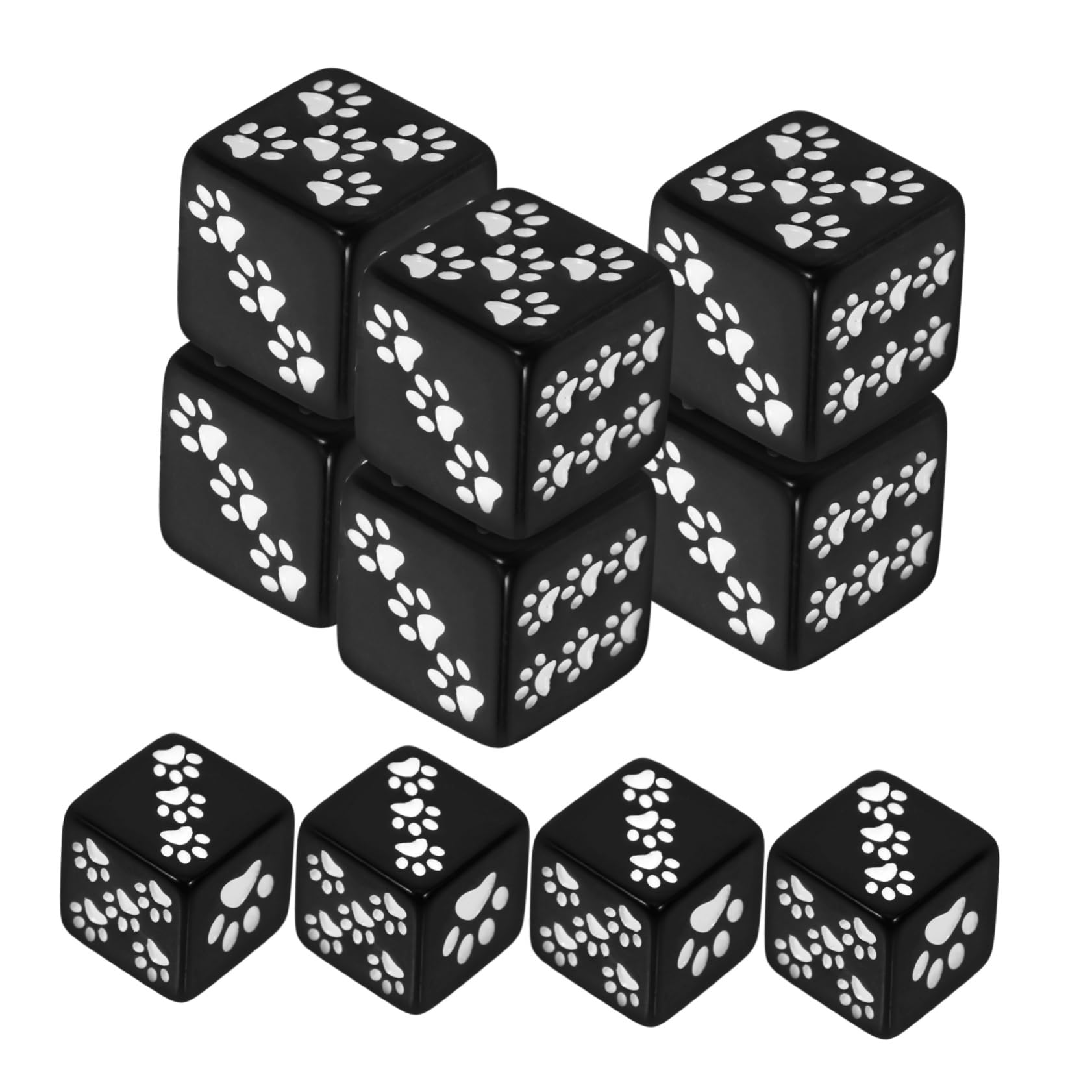 BESTonZON 50pezzi Dadi Da Gioco Con Motivo Orso Paw Dadi Piccoli Sided Per Giochi Da Tavolo Feste e Insegnamento Facili Trasportare e Utilizzare