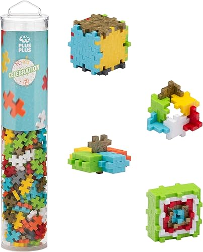 Miniatura 11 de Plus Plus Bloques de construcción entrelazados de 240 piezas para niños, juguetes de conexión de extremo abierto, mini manipulativos Stem Bin