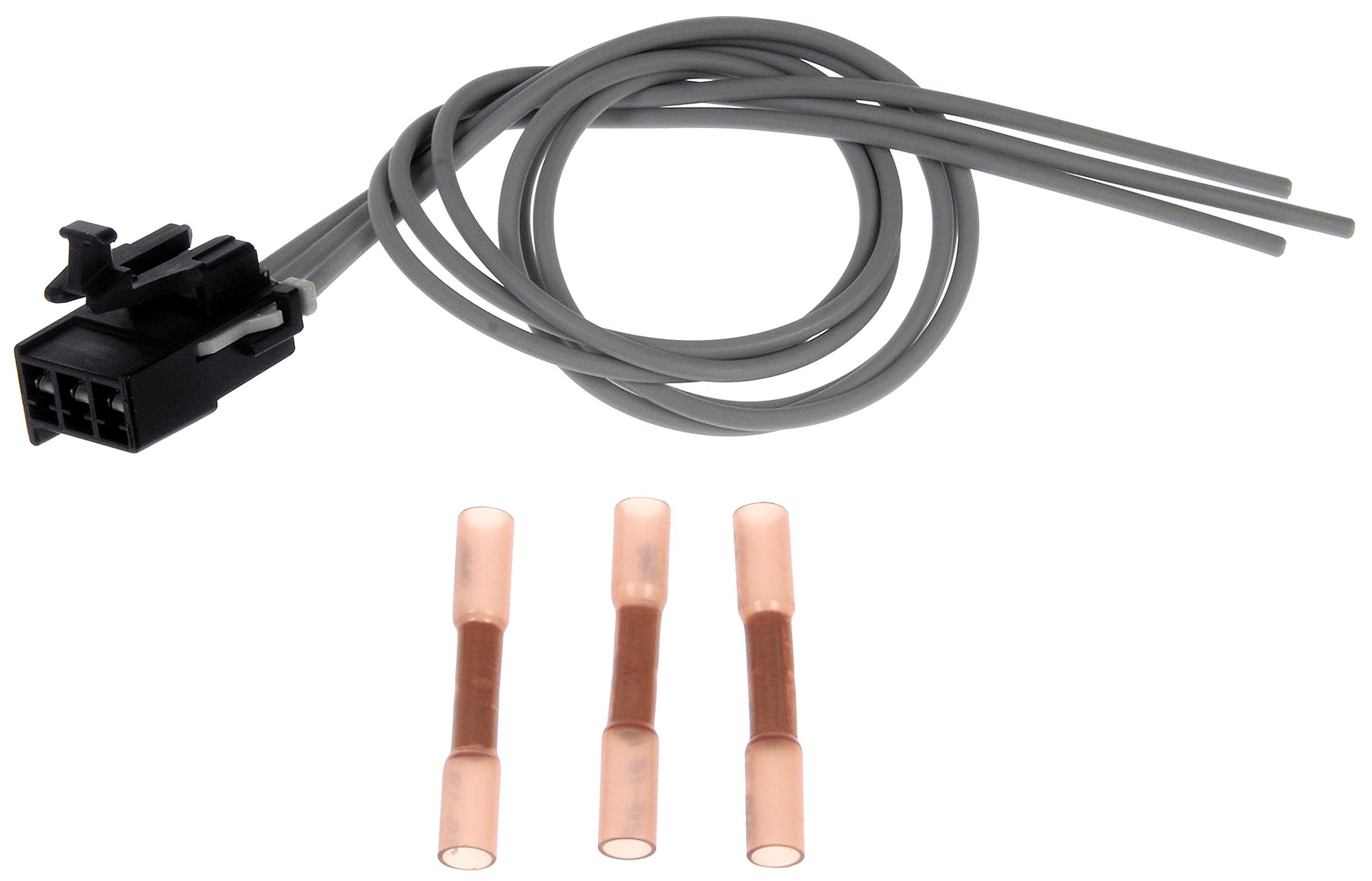 Dorman 645-567 GM Multi Purpose 3 Lead Pigtail - Dorman Tail Light Harness 645-567 - Pigtail - GM Multi Purpose 3 Lead Pigtail - General Use Electrical Connector - Make better electrical repairs and accessory installations with this pigtail connector. Designed for a clean appearance when installed, it features weatherproof terminals and a locking tab for a reliable quick disconnect electrical connection.