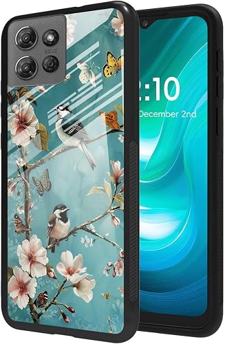 Case for Moto G Play 2025,Shockproof Dual Layer TPU Bumper & Tempered Glass Cove