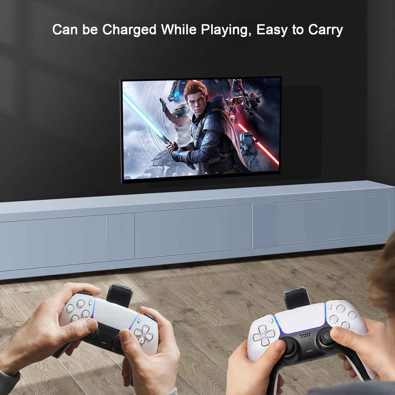 3500mAh e 5V Batteria per Controller Wireless Sony PS5, Li-Ion Ricaricabile per Playstation 5 DualSense, Batteria Portatile Ricaricabile, Gioca Durante la Ricarica (Cavo TYPE-C)