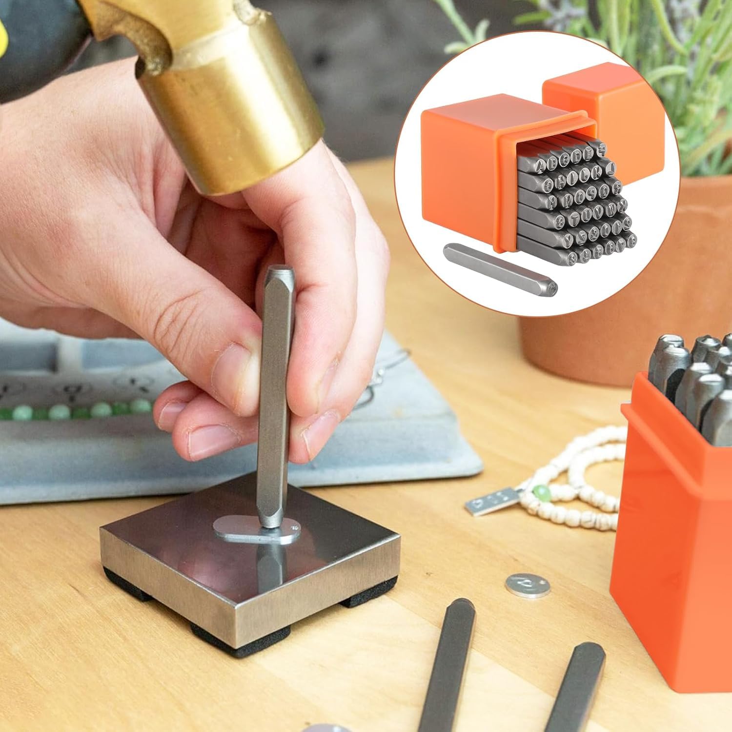 Hsthe Sea 36 Pcs Stainless Steel Letter Number Stamps Punch Set Hardened Metal Leather Craft Stamp Tools Kit For Imprinting Metal Plastic Woo - Image 3
