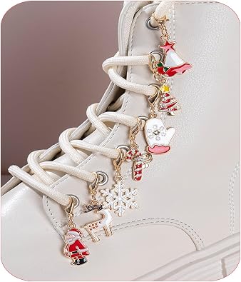 Christmas Theme Shoe Charms,Cute Snowman Reindee Christmas Charm Pendants for Boot Sneakers Shoes Laces Decoration Holiday Accessory for Women DIY Bag Handbags Pants Chain Keychain Handmade Jewelry