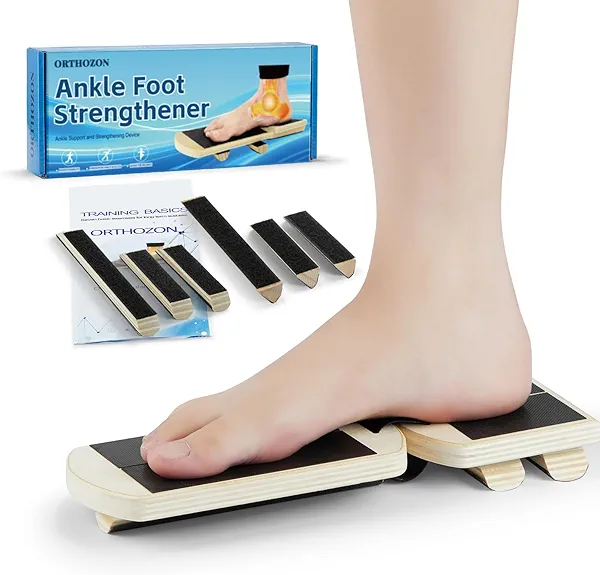 ORTHOZON Ankle Foot Strengthener, Sprain Exerciser, Single Leg Balance Board for Stability Training, Posture Corrector, Home Gym Fitness Equipment