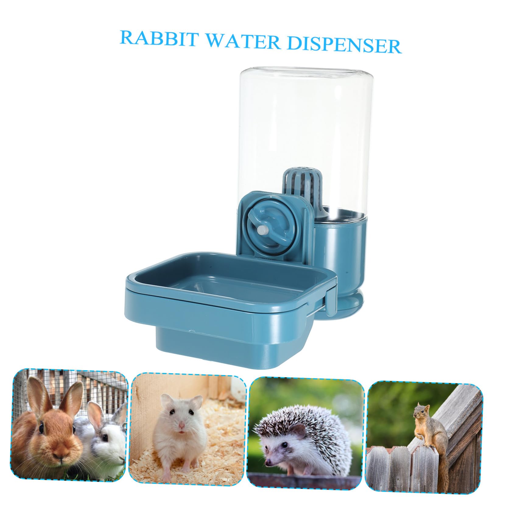 POPETPOP Bevanda D'acqua per Conigli Dispenser D'acqua per Gabbia Accessorio per Piccoli Animali Domestici Abbeveratoio per Conigli Mangiatoia Dispositivo per Alimentazione