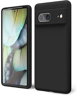 Luxury Liquid Silicone Case For Google Pixel 7a (Black)