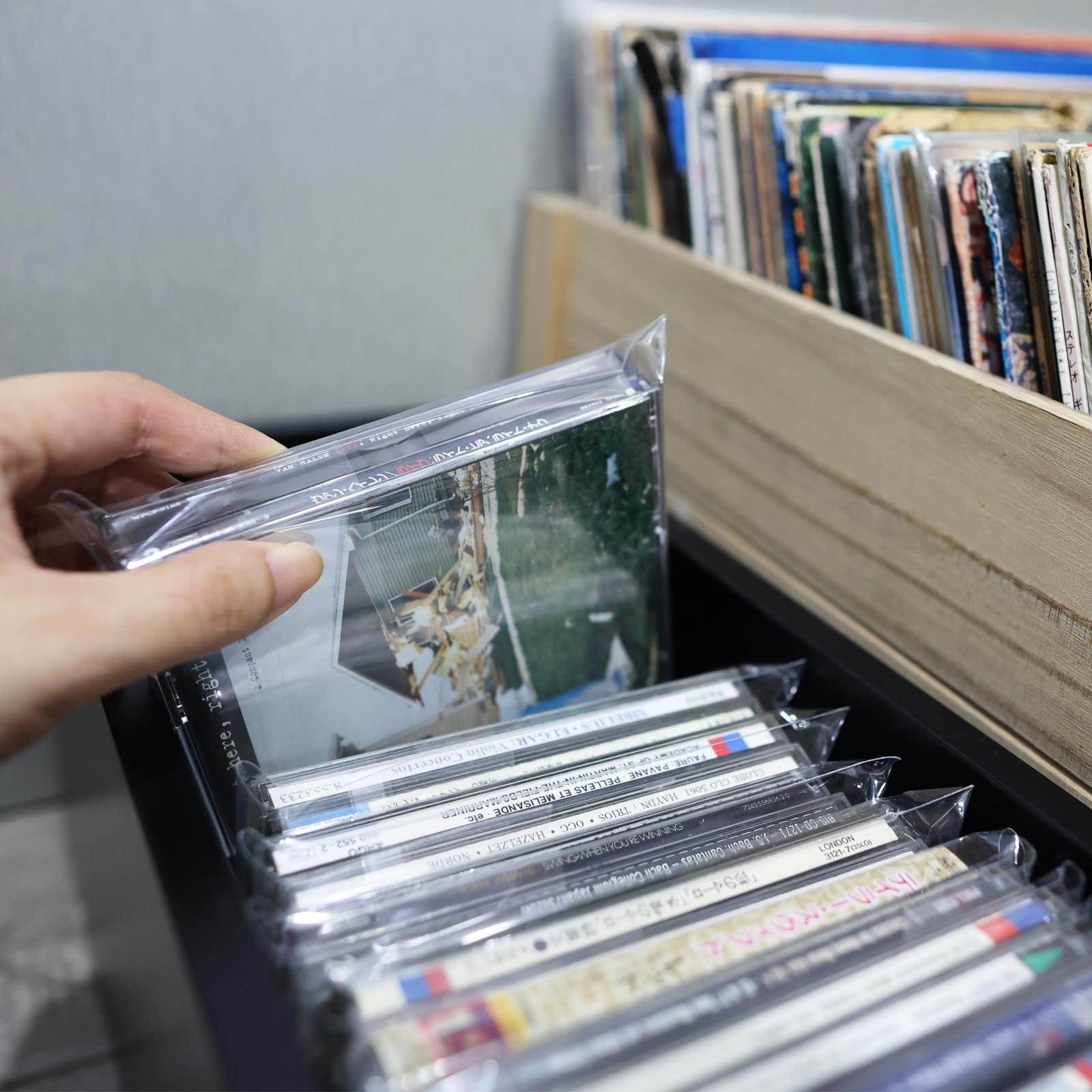 Amazon | MayRecords 厚型4枚組CD保存用外袋 防塵/防静電 透明