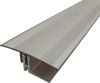 ufitec® TPL Profi MAX Profilsystem für Parkettböden - geeignet für Belagshöhen von 14-21 mm - ALU eloxiert (Dehnungsfugenprofil 45 cm breit | Länge: 90 cm, Silber)