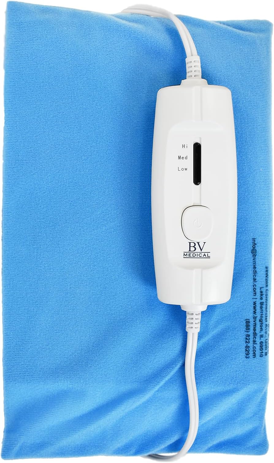 Heating Pad with Three Heat Settings W/No Auto Shut Off/12" X 24"