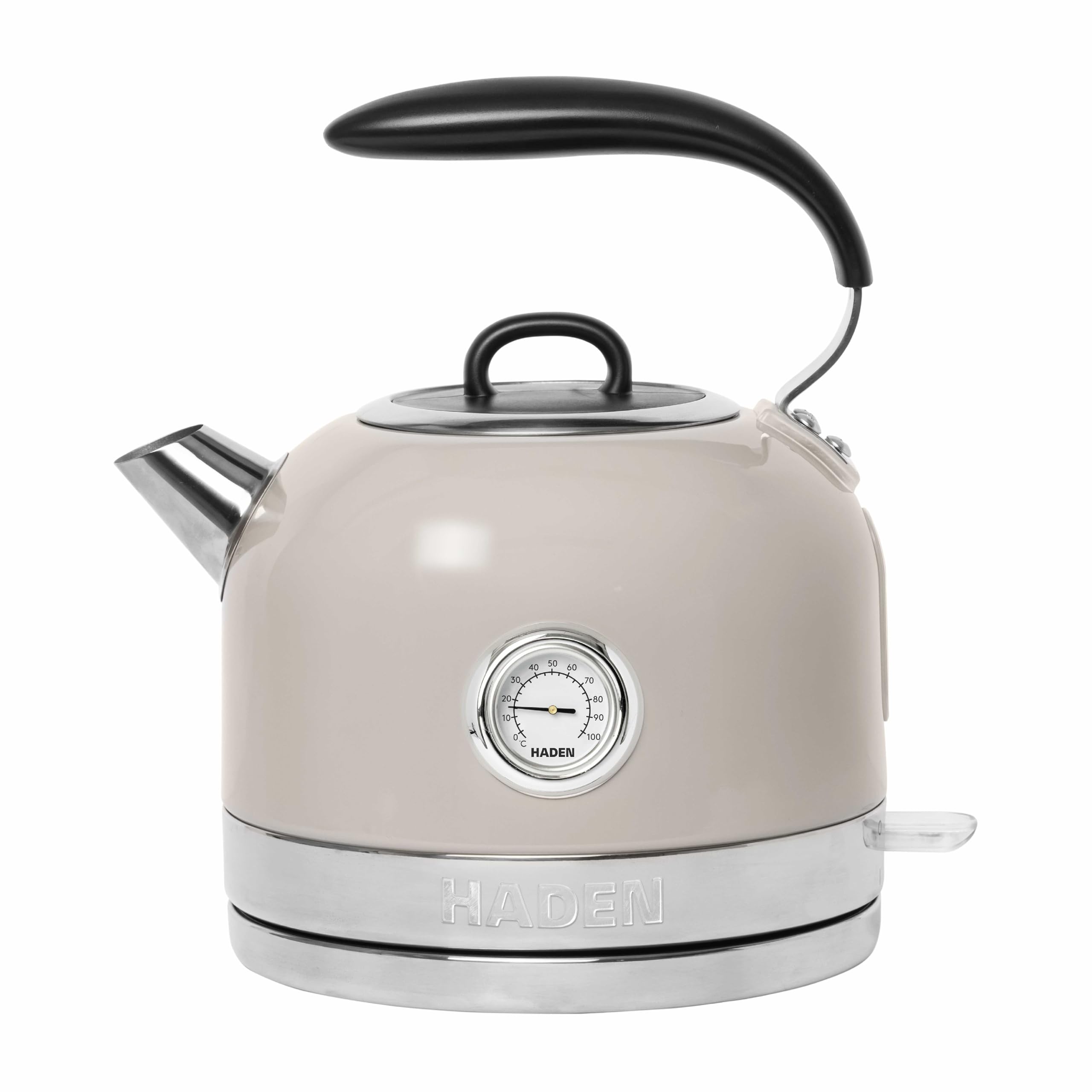 Haden Jersey Stainless Steel Kettle - 3000W Rapid Boil Technology, Ergonomic Design, BPA-Free, Safety Features, and Stylish Chrome Detailing, Putty โ image 1