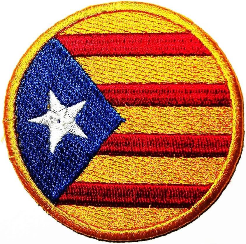 National Flag National Flag Catalunya Catalonia Logo Patch Embroidered Sew Iron On Patches Badge Bags Hat Jeans Shoes T-Shirt Applique