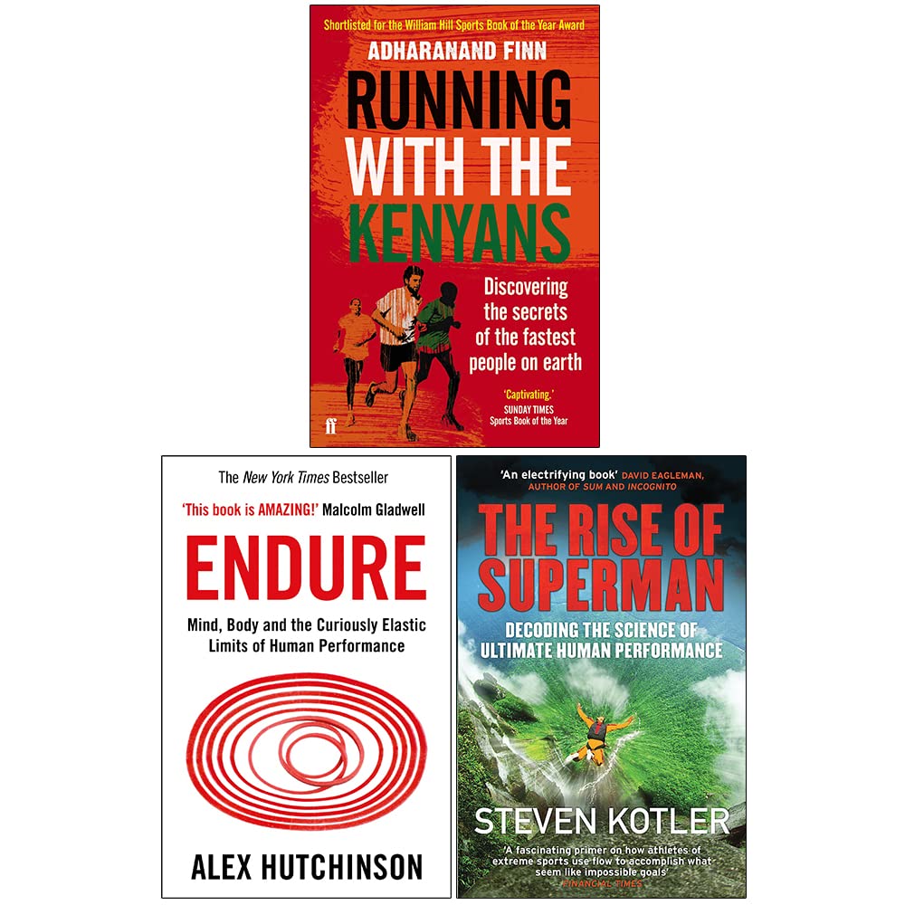 Running with the Kenyans, Endure & The Rise Of Superman 3 Books Collection Set