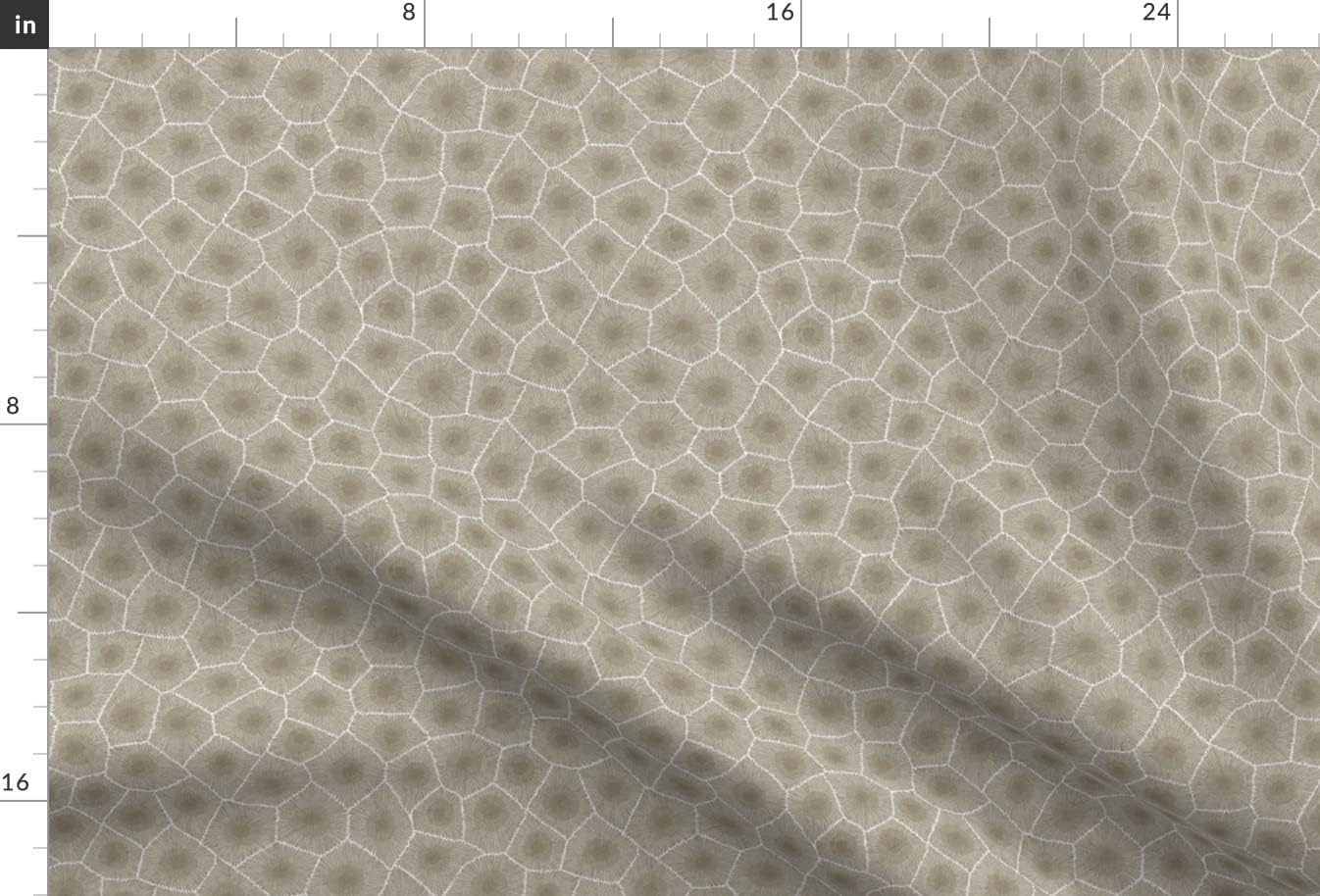 Spoonflower Fabric - Petoskey, Stone Print, Natural, Neutral, Nature, Rock, Geology, Printed on Minky Fabric by The Yard - Sewing Baby Blankets Quilt Backing Plush