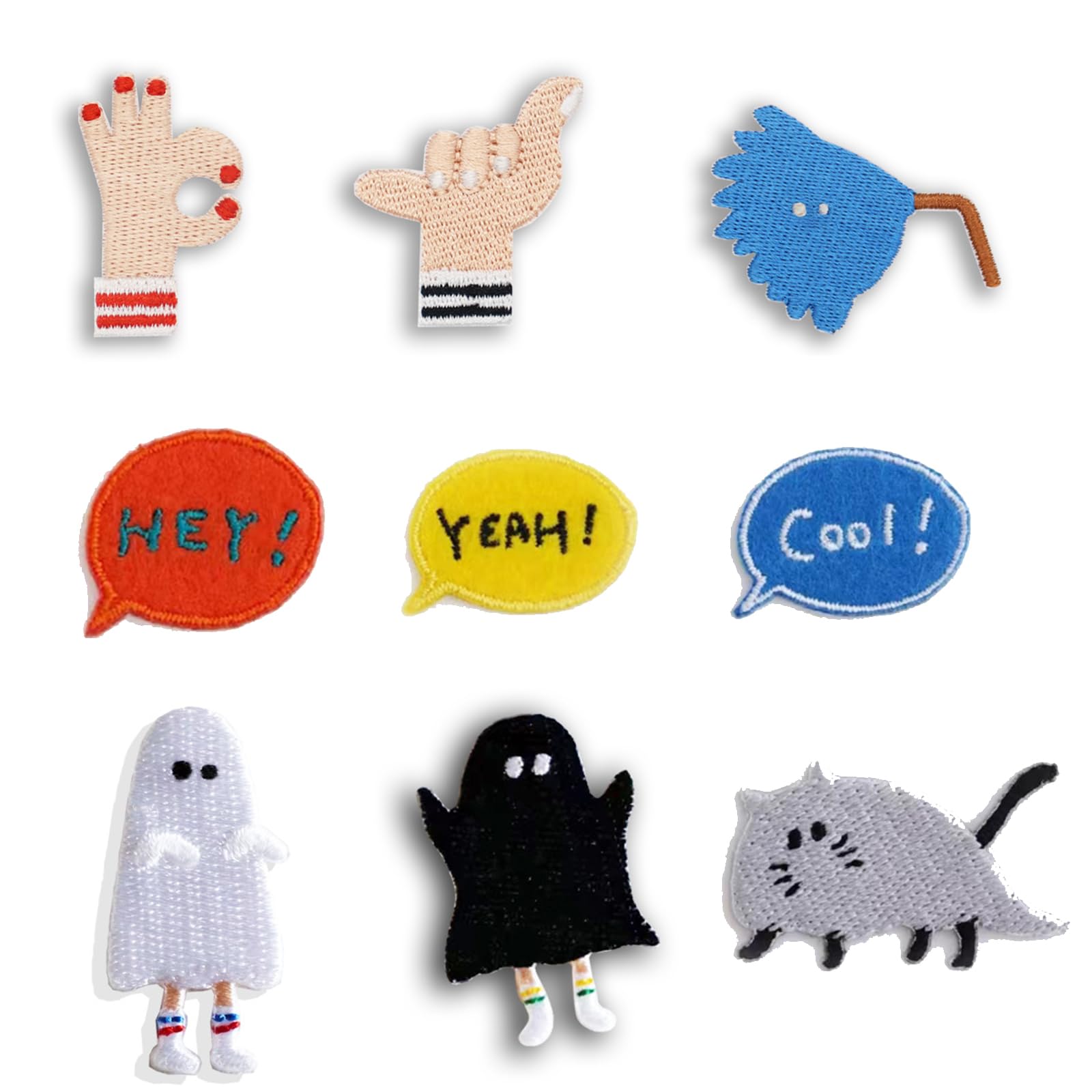 アイロンワッペンセット♡11枚♡ Amazon.co.jp: アイロンワッペン 人気セット 人物刺繍パッチ 補修