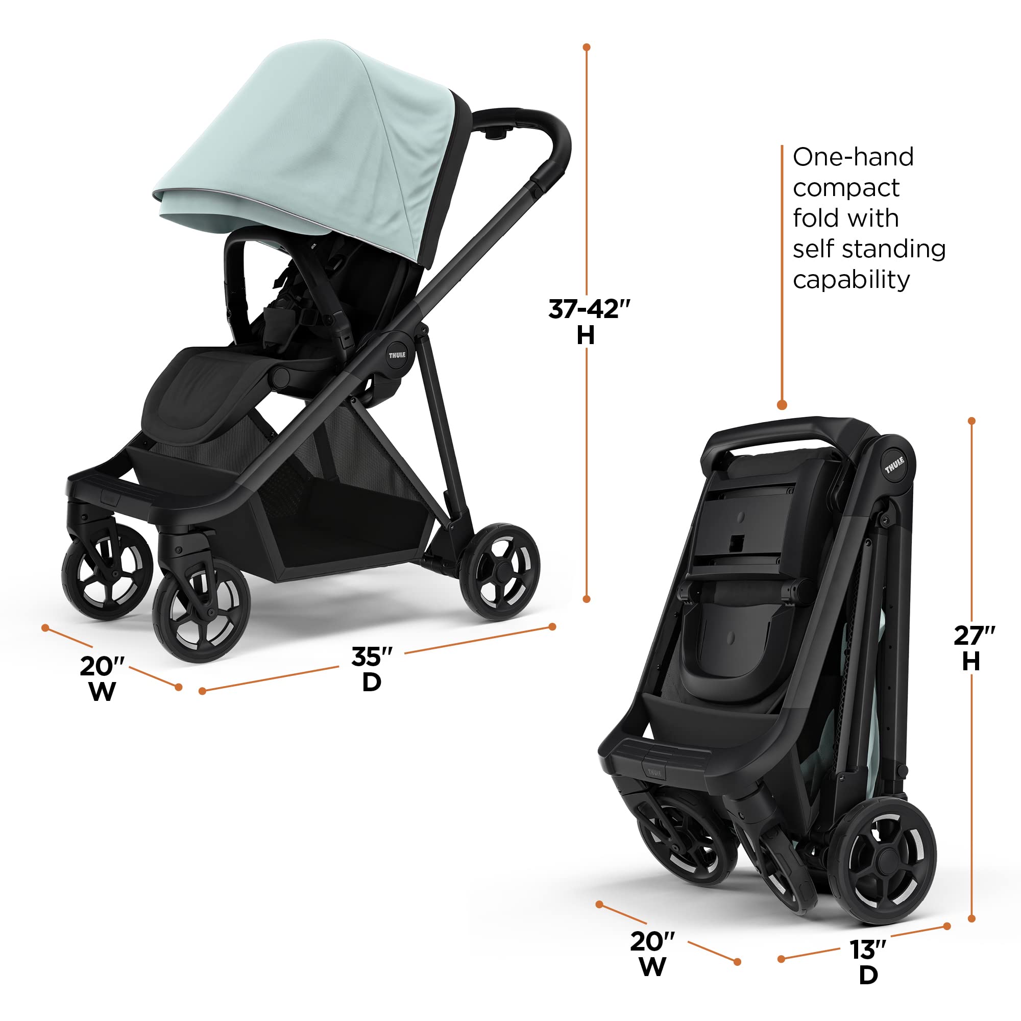 Amazon.co.jp: Thule Shine Alaska Blue on Black : ベビー＆マタニティ