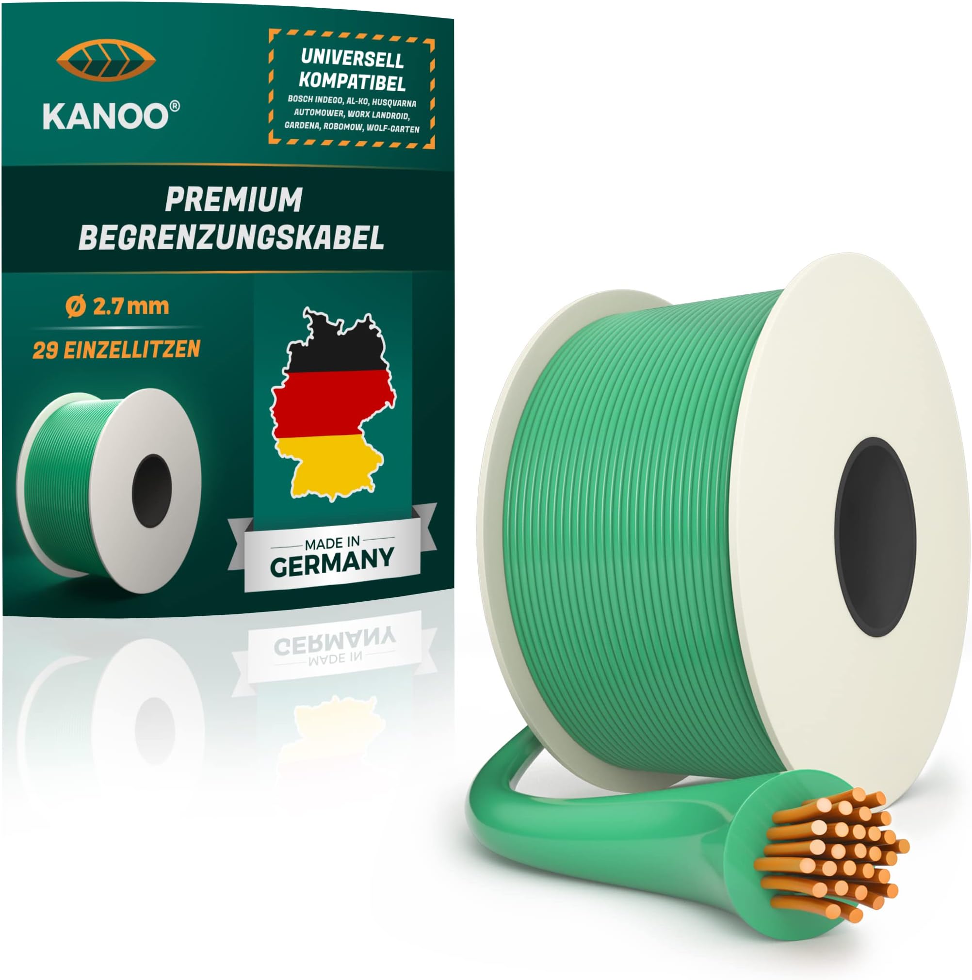 Gardena Begrenzungskabel (150 m) Robuster Begrenzungsdraht für Gardena