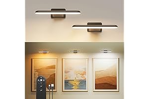 FULEN Picture Wall Lights for Bedroom, Battery Operated LED Wall Lights, Cordless...