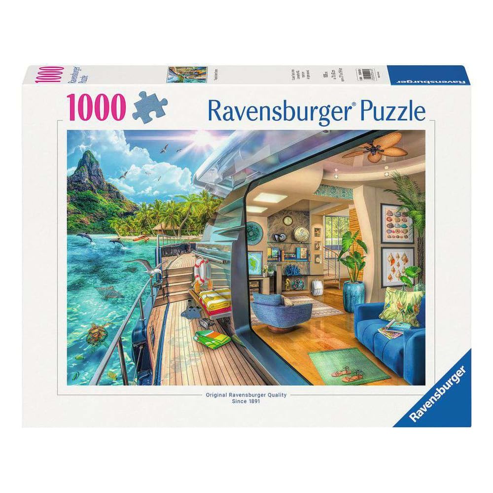 Amazon.com: Ravensburger Tropical Island Charter 1000 Piece Jigsaw