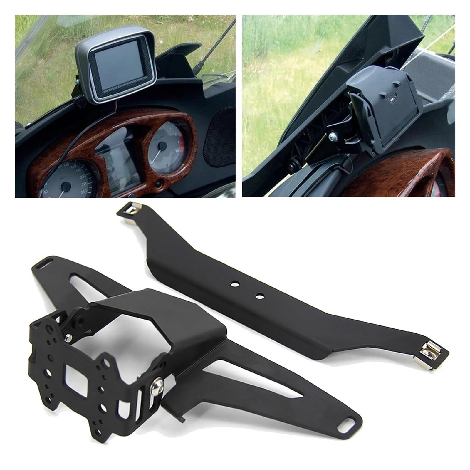 Moto téléphone Support pour BMW R 1200 RT R1200RT R 1200RT R1200 RT Ci-Dessous 2006-2009 Support Téléphone Chargement USB Navigateur GPS Moto Porte Téléphone Vélo(Navigation Bracket)