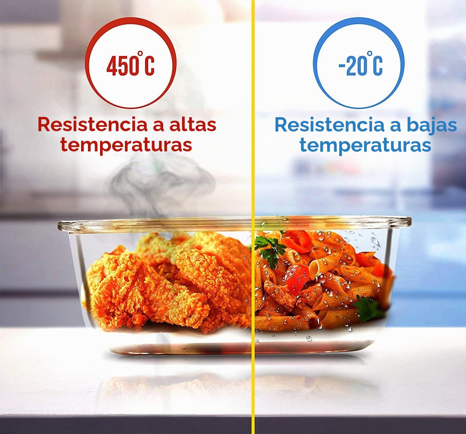 Utopia Kitchen - Fiambreras de cristal (18 unidades, 9 recipientes + 9 tapas), tapa transparente, sin BPA, para cocina o restaurante