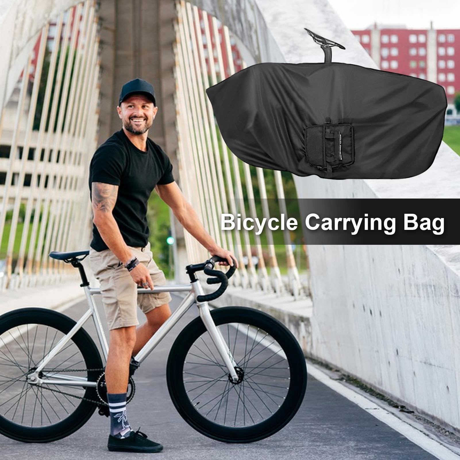 Fahrrad Reisetasche Reise Transportkoffer Fahrrad Tragetasche Fahrrad Rahmentasche Fahrrad Transporttasche Fahrrad Aufbewahrungstasche für Autos Zug Flugreisen