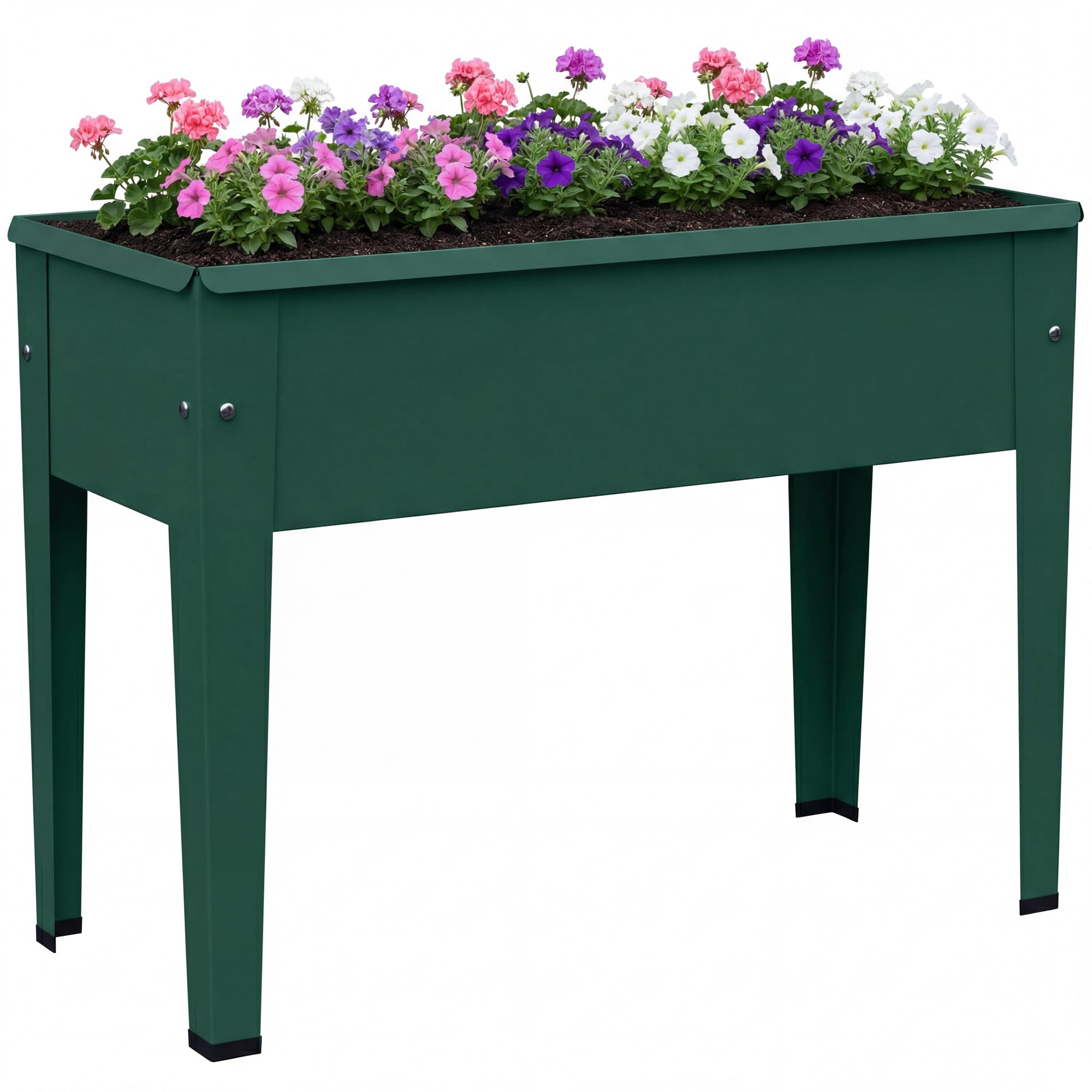 Outsunny Metal Raised Garden Bed - Green - 20kg Capacity