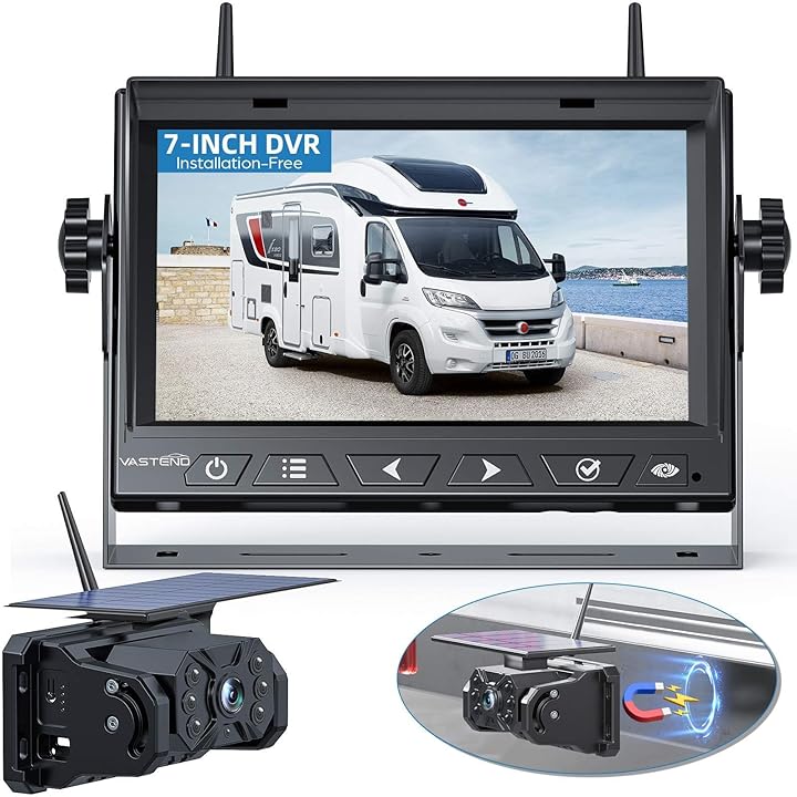 VASTEND Solar Wireless Backup Camera