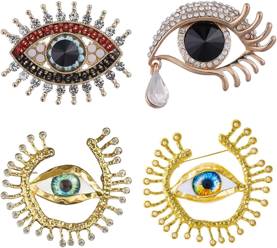 Crystal Rhinestones Brooch Vintage Lapel Pin Elegant Jewelry Pins for Women