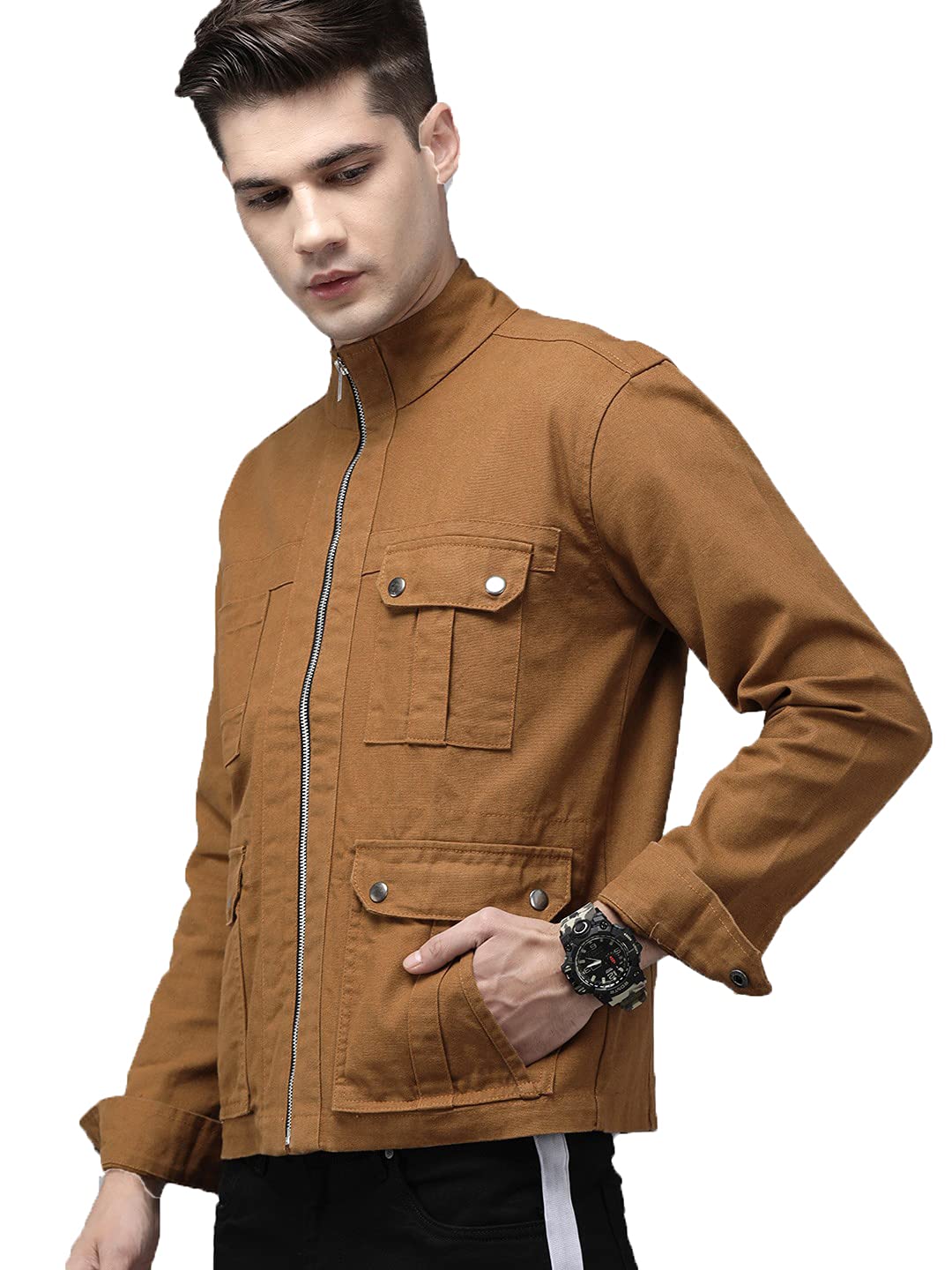 VOXATI Men's Denim Short Length Jacket